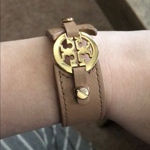Tory Burch leather cuff